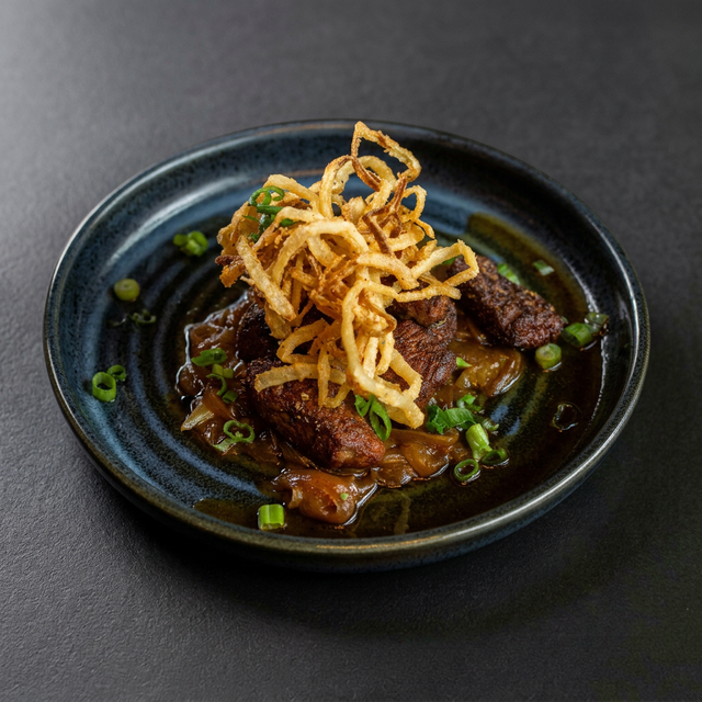 French Onion Beef Bites.